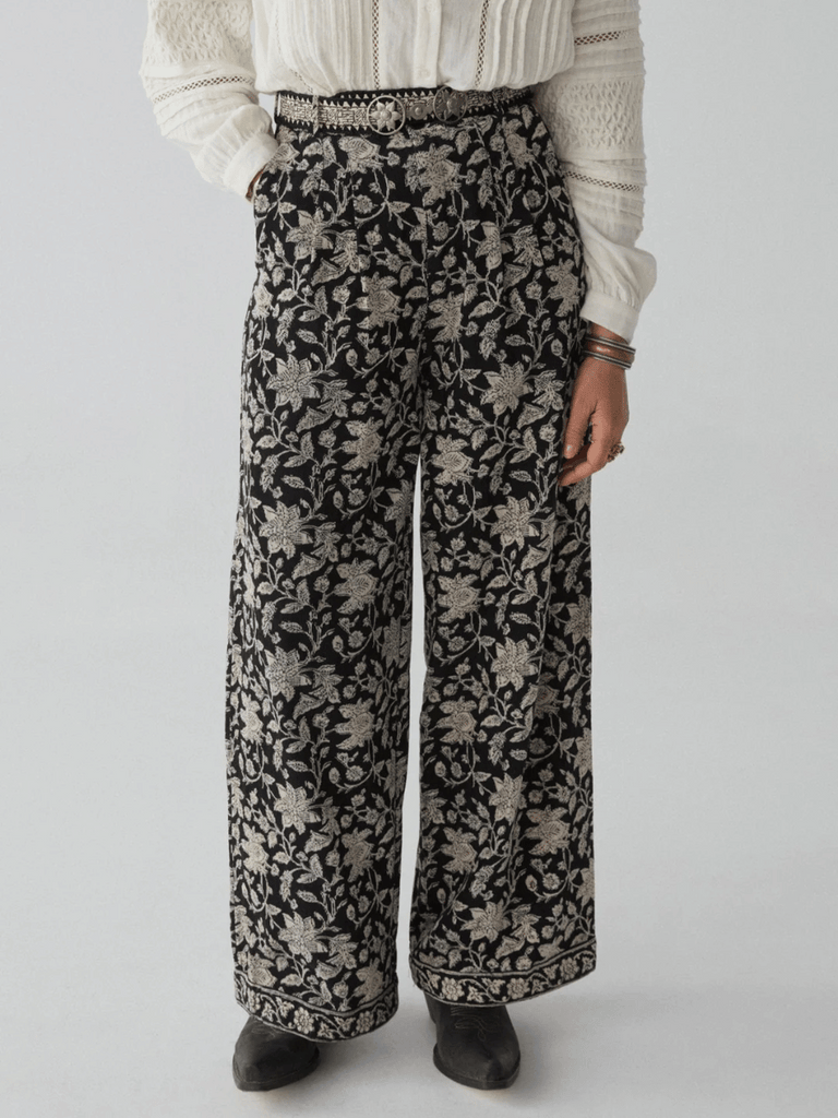Maison Hotel Pepa Pant in Ying Yang Shop Maison Hotel online store shirts pants and dresses in Sydney Australia official stockist Maison Hotel buy Bohemian french style clothing with hand embroidery and vintage style