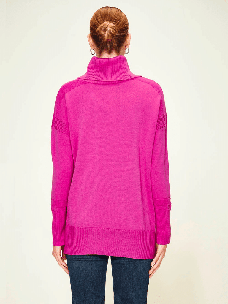 VERGE Remi Roll Neck Sweater in Orchid Pink 9047 Verge Stockist Online Australia Signature of Double Bay Mature Fashion Acrobat Flattering