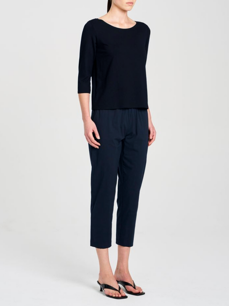 Mela Purdie Nomad Pant in French Navy 1478 Mela Purdie Stockist Online Australia Signature of Double Bay Tops Dresses Elegant Clothing