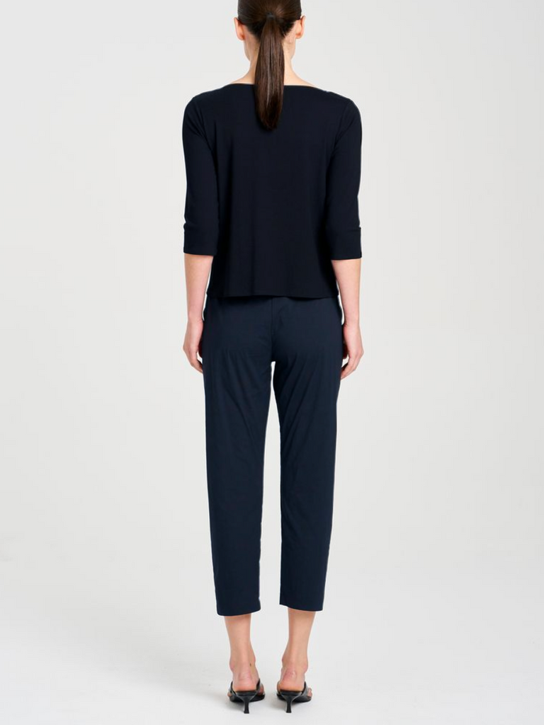 Mela Purdie Nomad Pant in French Navy 1478 Mela Purdie Stockist Online Australia Signature of Double Bay Tops Dresses Elegant Clothing