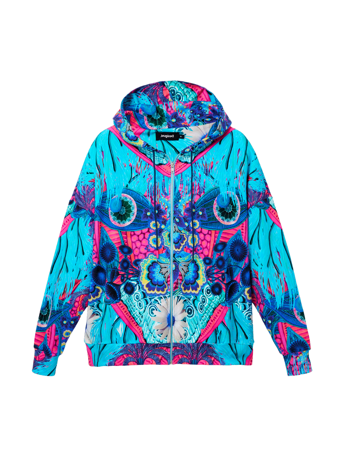 Desigual Lacroix Oversized Zip Hoodie Aqua Signature of Double Bay Verge Paula Ryan UP Pants online