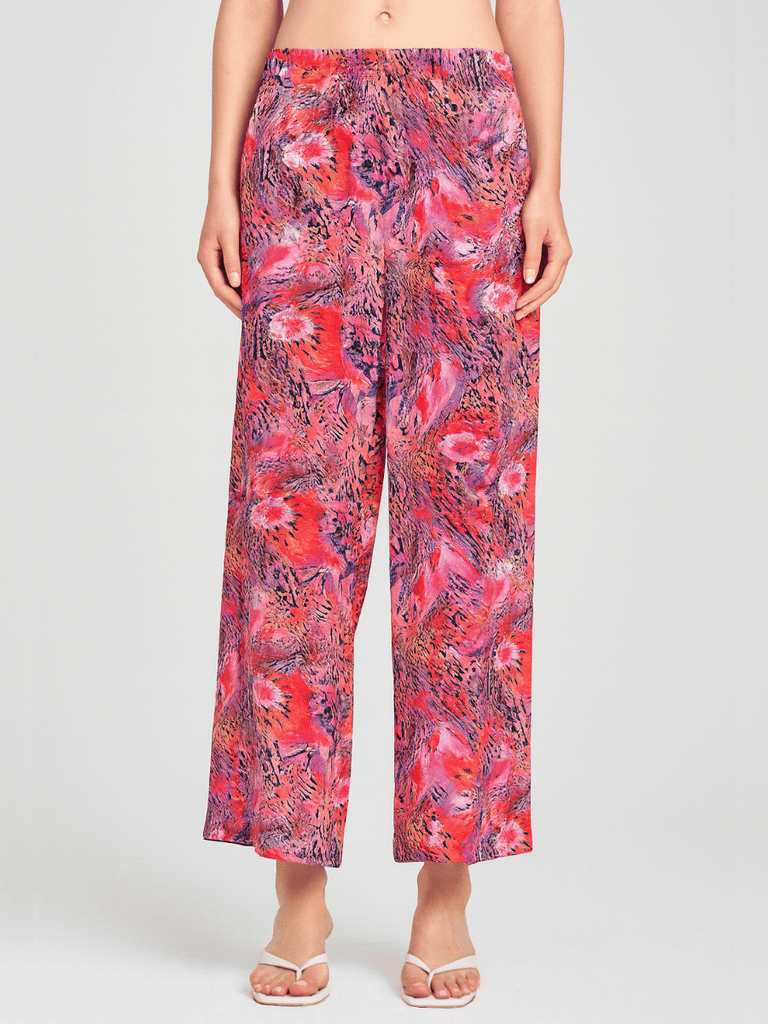Mela Purdie Wide Leg Pace Pant in Kaleidoscope Print Silk 1740 Mela Purdie Stockist Online Australia Signature of Double Bay Tops Dresses Elegant Clothing