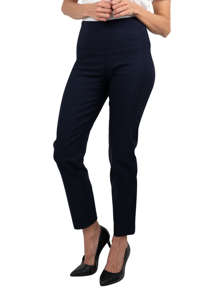 Buy Up! Up Pants Sydney Australia Online Buy Fashion Double Bay Up Pants Navy 28" Basic Slim Pant Tummy Control 64457 Navy basic stretch pant online au