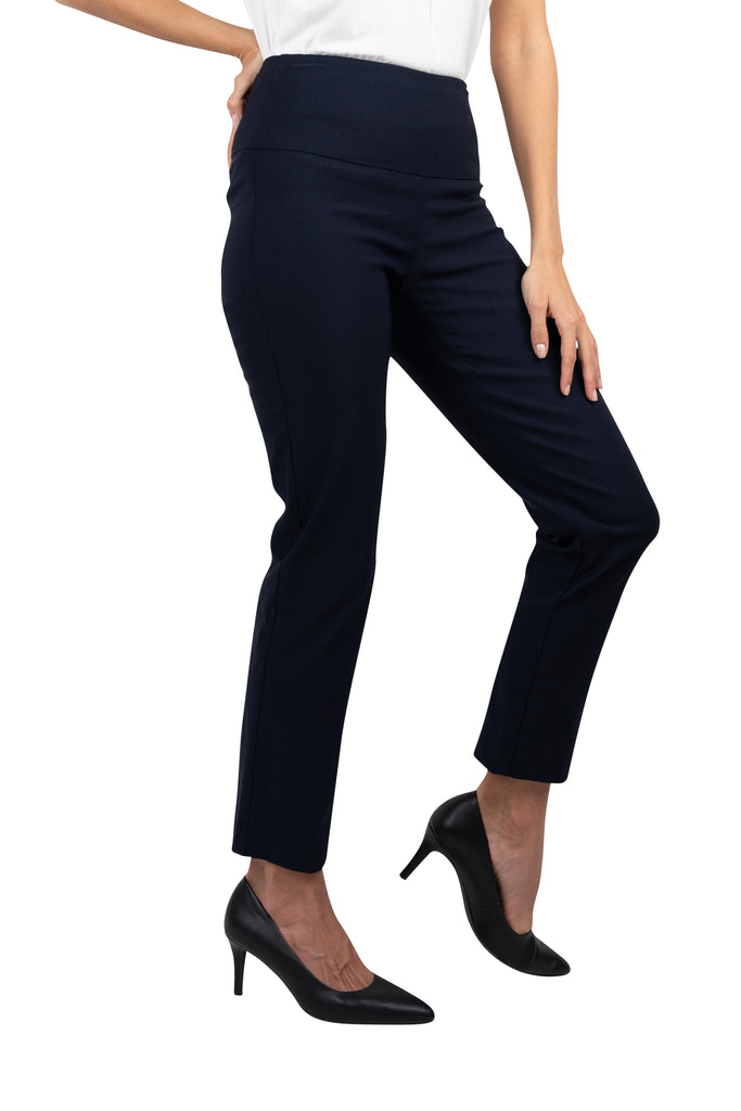 Buy Up! Up Pants Sydney Australia Online Buy Fashion Double Bay Up Pants Navy 28" Basic Slim Pant Tummy Control 64457 Shop Up! Pants Basic navy pant online au