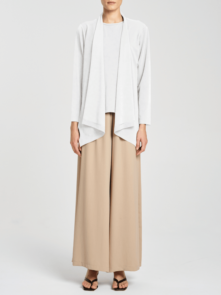 Mela Purdie Powder Knit Club Jacket in Cream 4219 Mela Purdie Stockist Online Australia Signature of Double Bay Tops Dresses Elegant Clothing