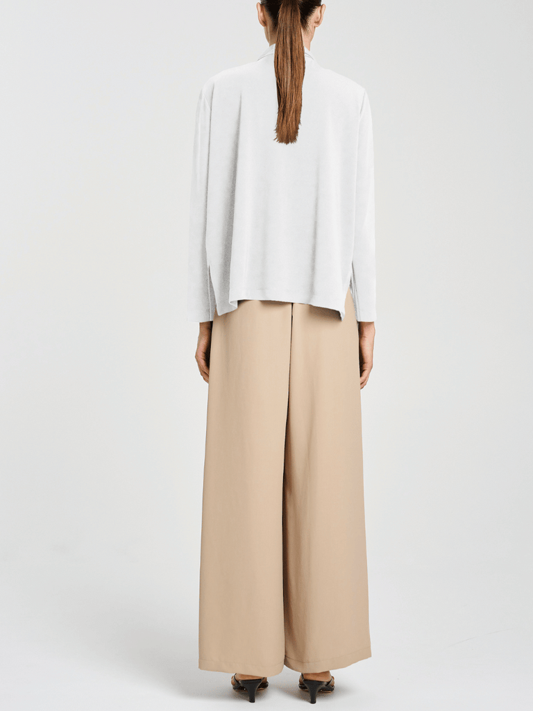 Mela Purdie Powder Knit Club Jacket in Cream 4219 Mela Purdie Stockist Online Australia Signature of Double Bay Tops Dresses Elegant Clothing
