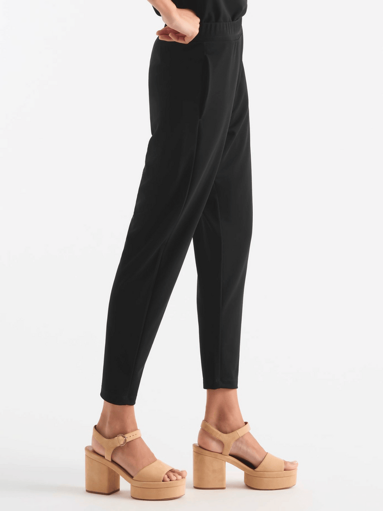 Mela Purdie Base Pant Tapered with Pockets in Black 1655 comfortable pants for office Mela Purdie Stockist Online Australia Signature of Double Bay  Elegant Clothing