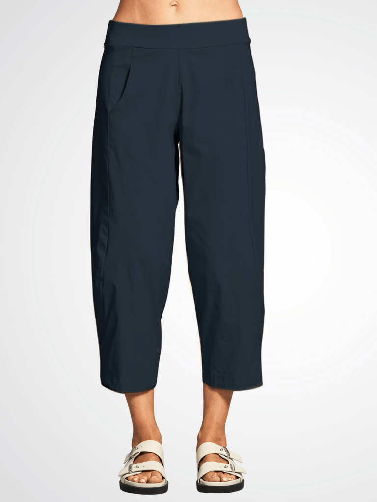 Peruzzi 7/8 Length Slouch Trousers in Navy 25503L shop peruzzi, peruzzi fashion, peruzzi stockists, peruzzi stockists australia, peruzzi sydney, peruzzi womens clothing