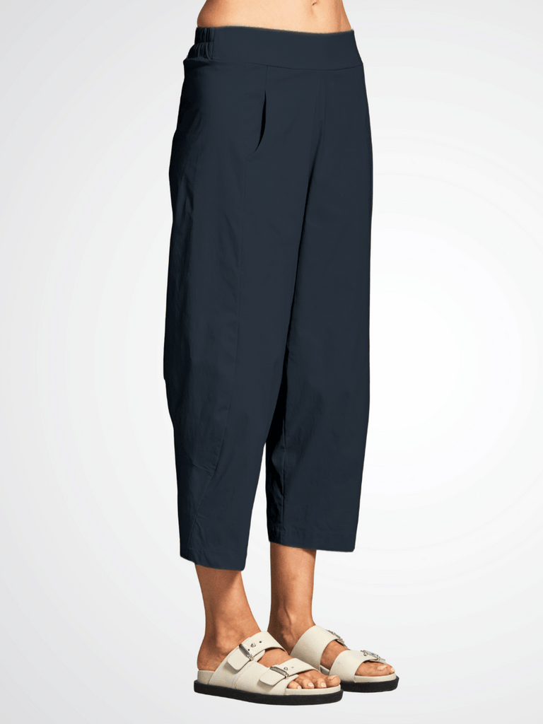 Peruzzi 7/8 Length Slouch Trousers in Navy 25503L shop peruzzi, peruzzi fashion, peruzzi stockists, peruzzi stockists australia, peruzzi sydney, peruzzi womens clothing