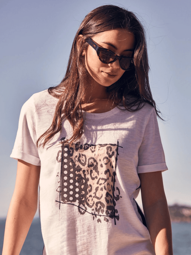 VERGE Dusty Top in Black Print Verge Stockist Online Australia Signature of Double Bay Mature Fashion Acrobat Flattering