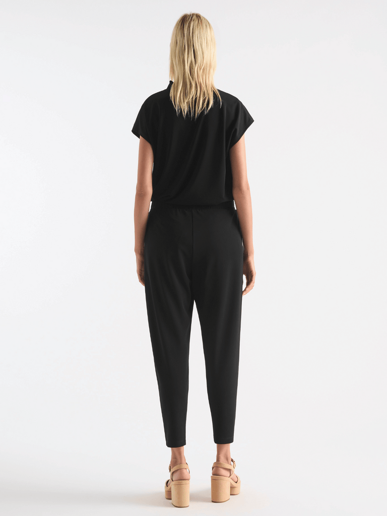 Mela Purdie Base Pant Tapered with Pockets in Black 1655 comfortable pants for office Mela Purdie Stockist Online Australia Signature of Double Bay  Elegant Clothing