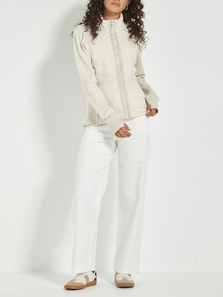 VERGE Idaho Jacket in Cashew Beige Verge Stockist Online Australia Signature of Double Bay Mature Fashion Acrobat Flattering