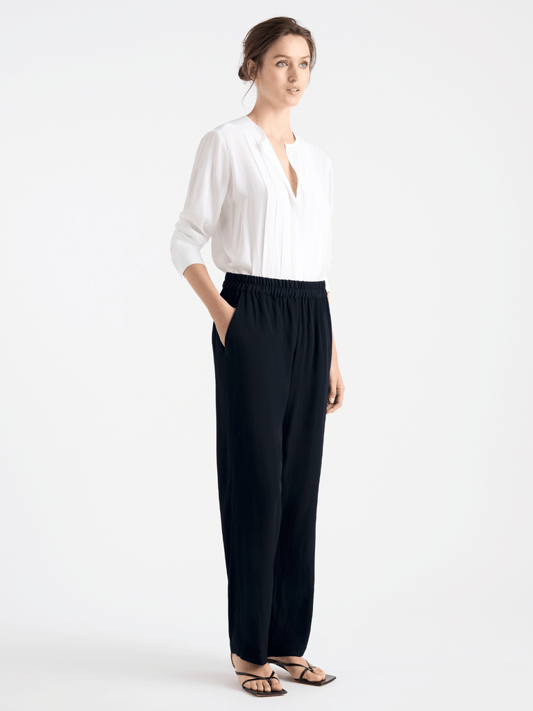 Mela Purdie Savoy Pant Navy 1850 Mela Purdie Stockist Online Australia Signature of Double Bay Tops Dresses Elegant Clothing