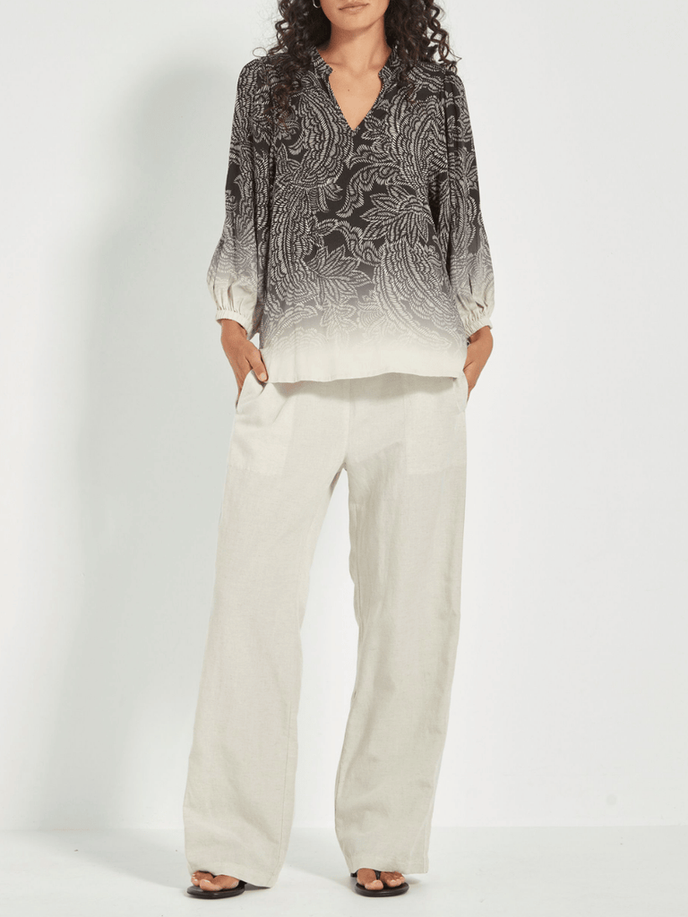 VERGE Sierra Pant in Cashew Beige Verge Stockist Online Australia Signature of Double Bay Mature Fashion Acrobat Flattering