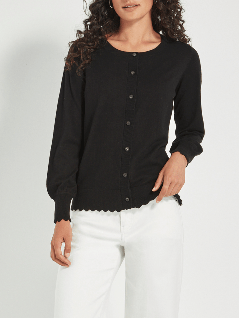 VERGE Sass Cardi in Black Verge Stockist Online Australia Signature of Double Bay Mature Fashion Acrobat Flattering