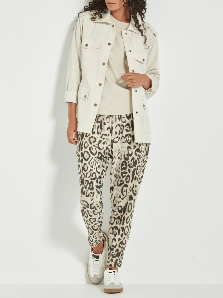 VERGE Outlaw Utility Long Sleeve Jacket in Cream Verge Stockist Online Australia Signature of Double Bay Mature Fashion Acrobat Flattering