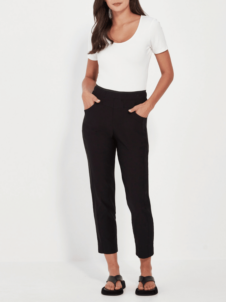 VERGE Colt Pant in Black 8611 Verge Stockist Online Australia Signature of Double Bay Mature Fashion Acrobat Flattering