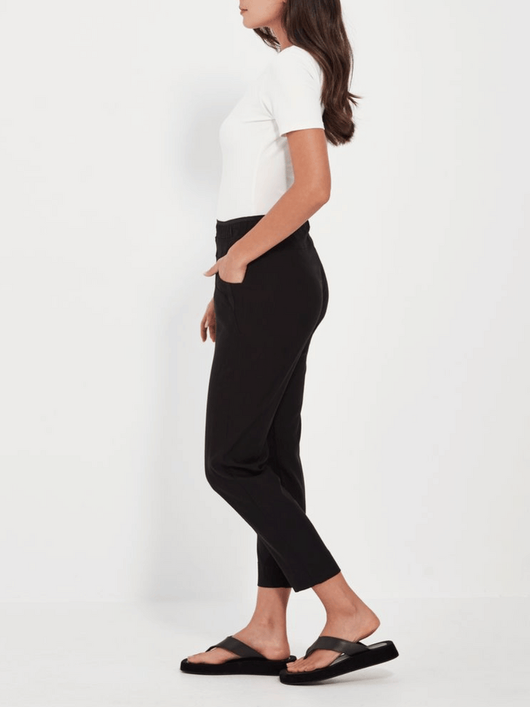 VERGE Colt Pant in Black 8611 Verge Stockist Online Australia Signature of Double Bay Mature Fashion Acrobat Flattering