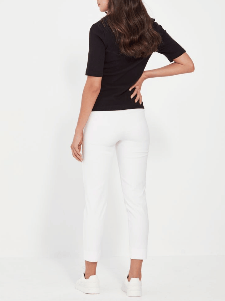 VERGE Colt Pant in White 8611 Verge Stockist Online Australia Signature of Double Bay Mature Fashion Acrobat Flattering