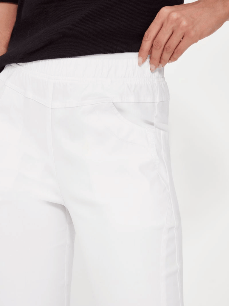 VERGE Colt Pant in White 8611 Verge Stockist Online Australia Signature of Double Bay Mature Fashion Acrobat Flattering