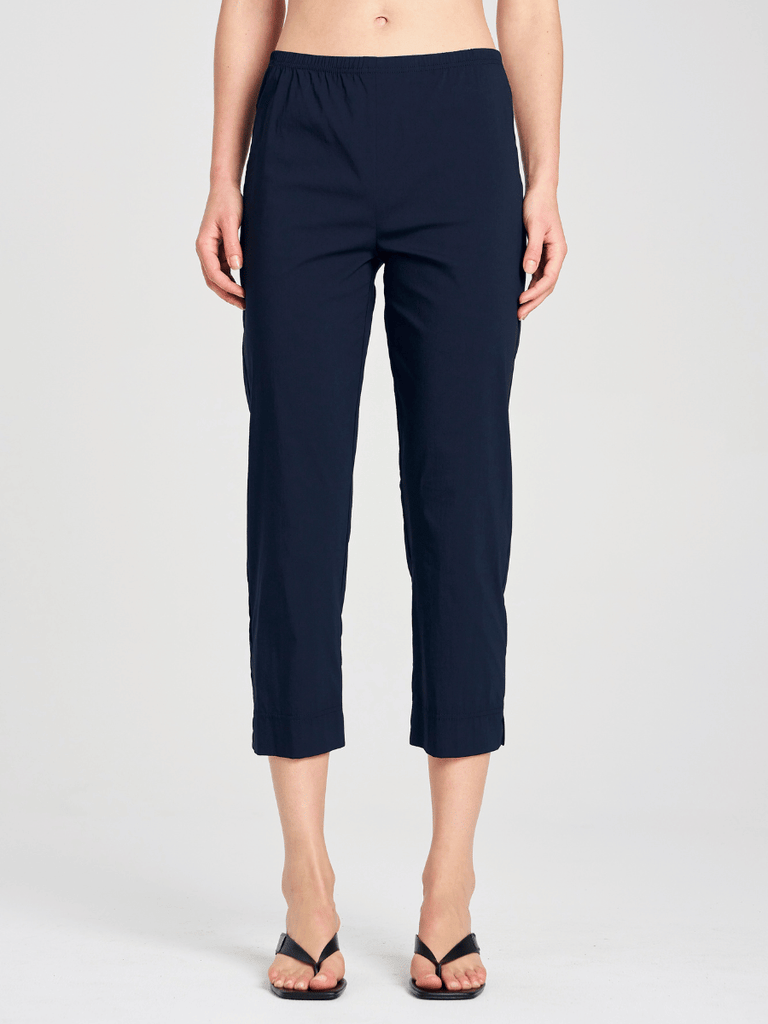 Mela Purdie Cropped Pant in French Navy 1348 Mela Purdie Stockist Online Australia Signature of Double Bay Tops Dresses Elegant Clothing