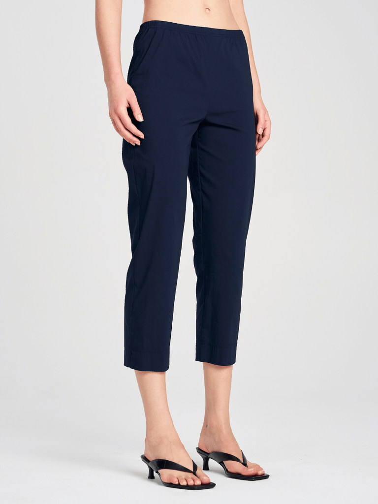 Mela Purdie Cropped Pant in French Navy 1348 Mela Purdie Stockist Online Australia Signature of Double Bay Tops Dresses Elegant Clothing
