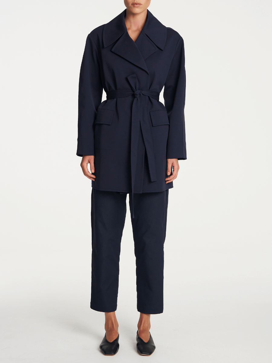 Mela Purdie Wrap Trench Black 4227 – Signature of Double Bay