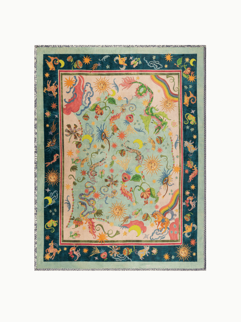 Johnny Was Reversible Travel Blanket in Kayla Print H18525-5 Shop Johnny Was Stockist Sydney Australia Boho Chic Clothing, Embroidered Dresses, and Unique Tops at Signature of Double Bay