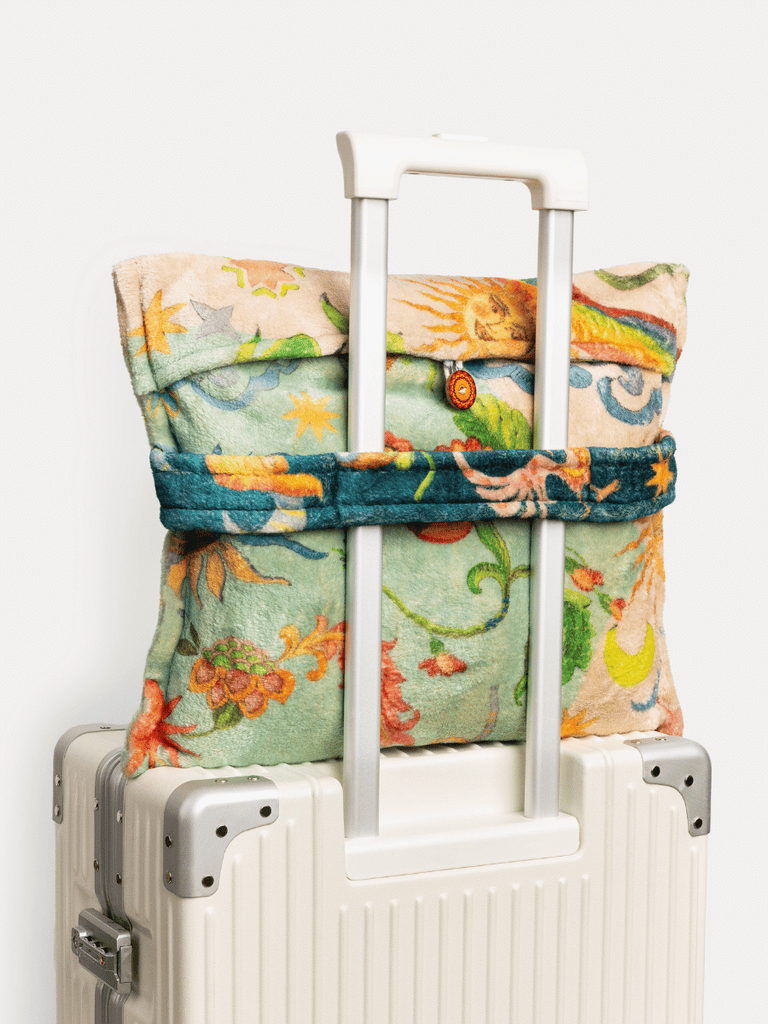 Johnny Was Reversible Travel Blanket in Kayla Print H18525-5 Shop Johnny Was Stockist Sydney Australia Boho Chic Clothing, Embroidered Dresses, and Unique Tops at Signature of Double Bay