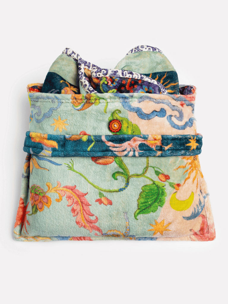Johnny Was Reversible Travel Blanket in Kayla Print H18525-5 Shop Johnny Was Stockist Sydney Australia Boho Chic Clothing, Embroidered Dresses, and Unique Tops at Signature of Double Bay