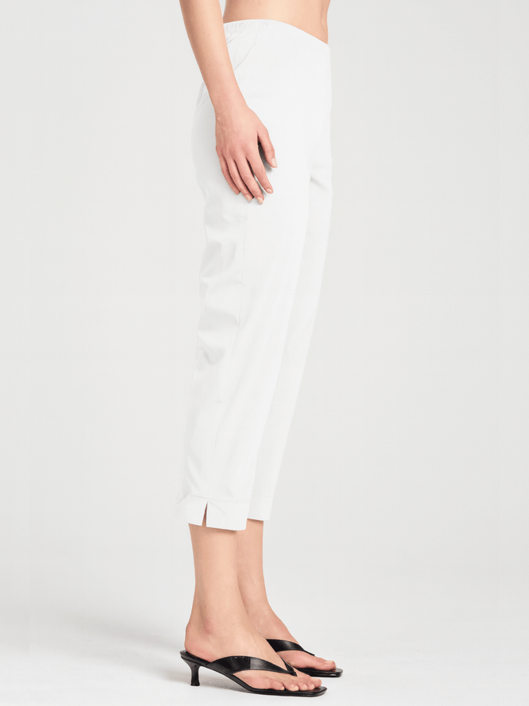 Mela Purdie Cropped Pant in White 1348 Mela Purdie Stockist Online Australia Signature of Double Bay Tops Dresses Elegant Clothing