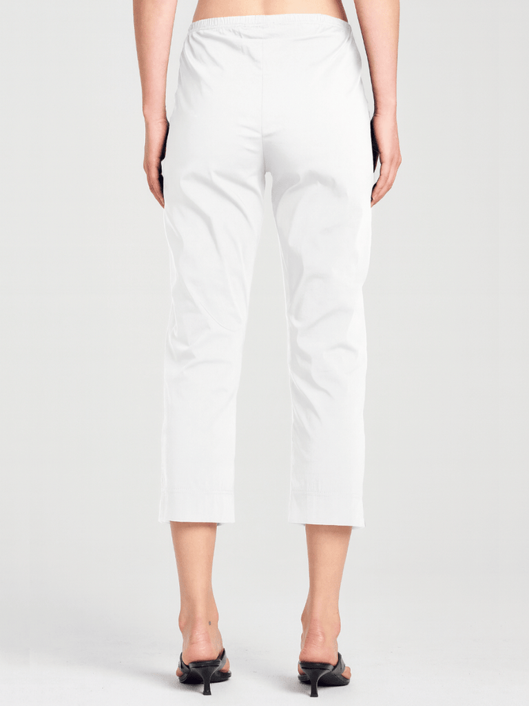Mela Purdie Cropped Pant in White 1348 Mela Purdie Stockist Online Australia Signature of Double Bay Tops Dresses Elegant Clothing