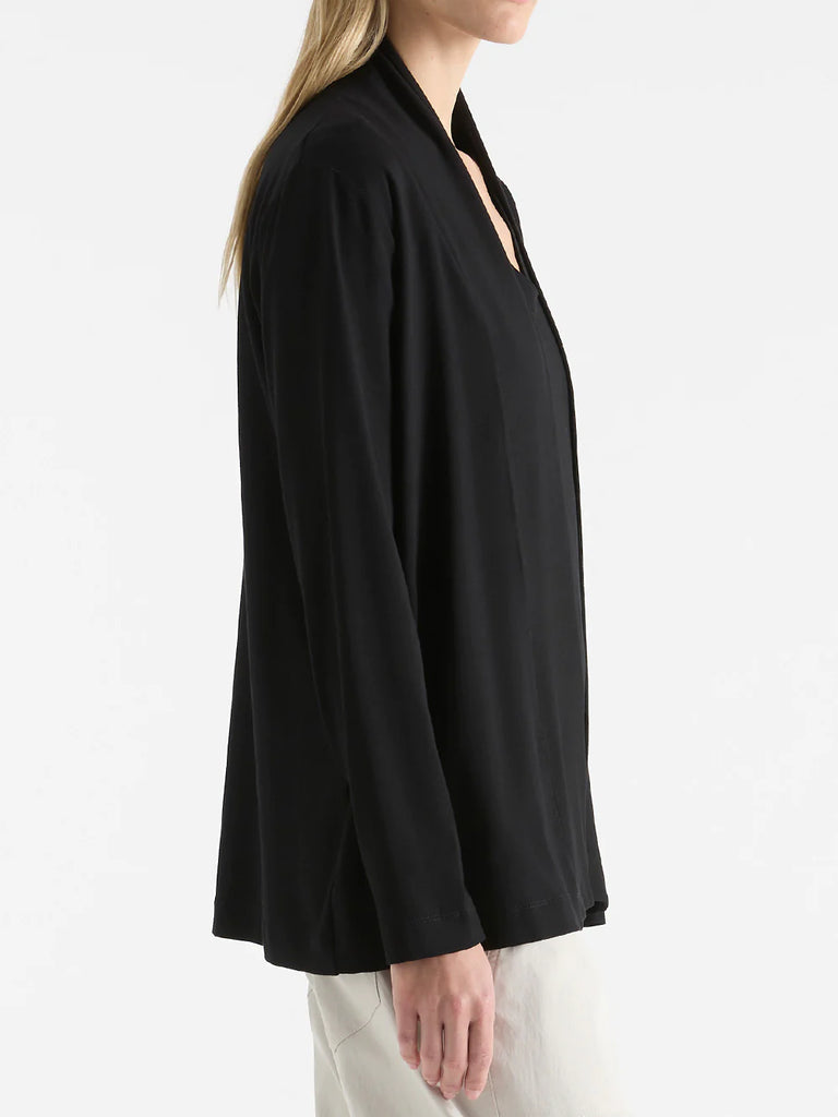 Mela Purdie Long Sleeve Pull On Jacket Black 4173 Mela Purdie Stockist Online Australia Signature of Double Bay Tops Dresses Elegant Clothing