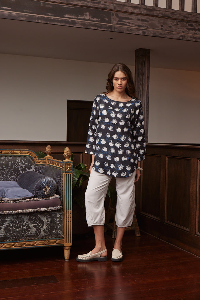 Valia Victoria Print Blouse LP086