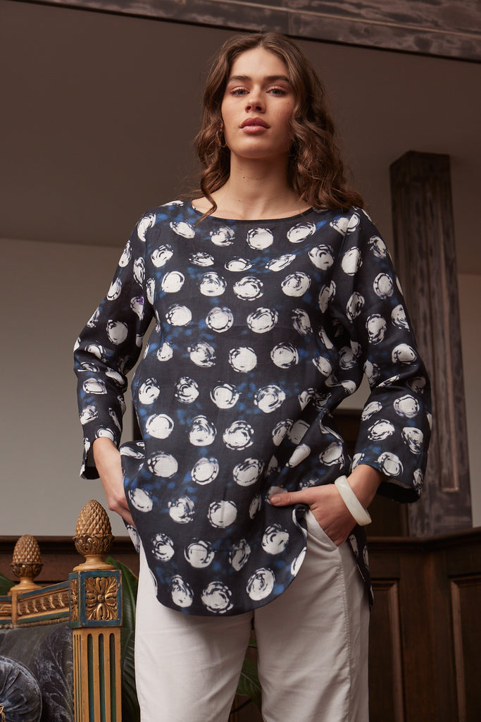 Valia Victoria Print Blouse LP086