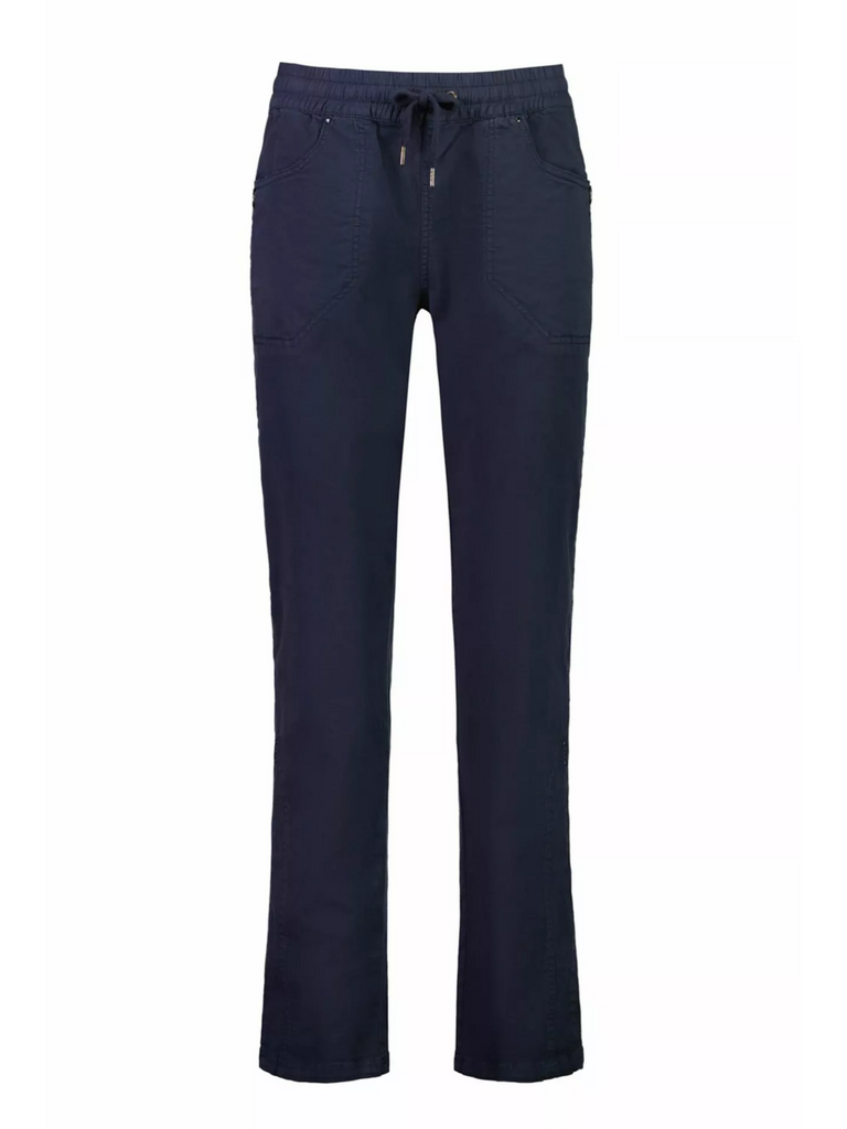 Verge Domain Pocket Pant in Blue Velvet 8084XBT Verge Stockist Online Australia Signature of Double Bay Mature Fashion Acrobat Flattering