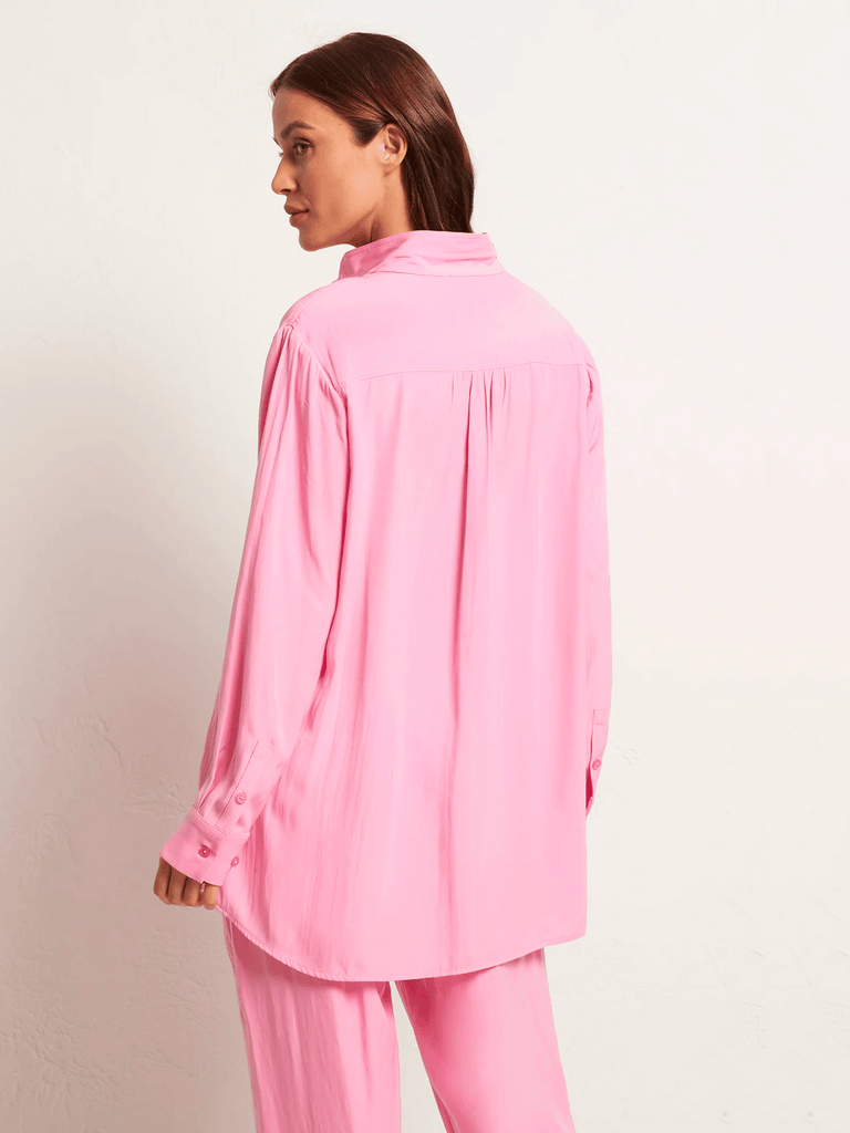 Mela Purdie Tab Slide Long Sleeve Relaxed Fit Shirt in black 8151 Mela Purdie Stockist Online Australia Signature of Double Bay Tops Dresses Elegant Clothing