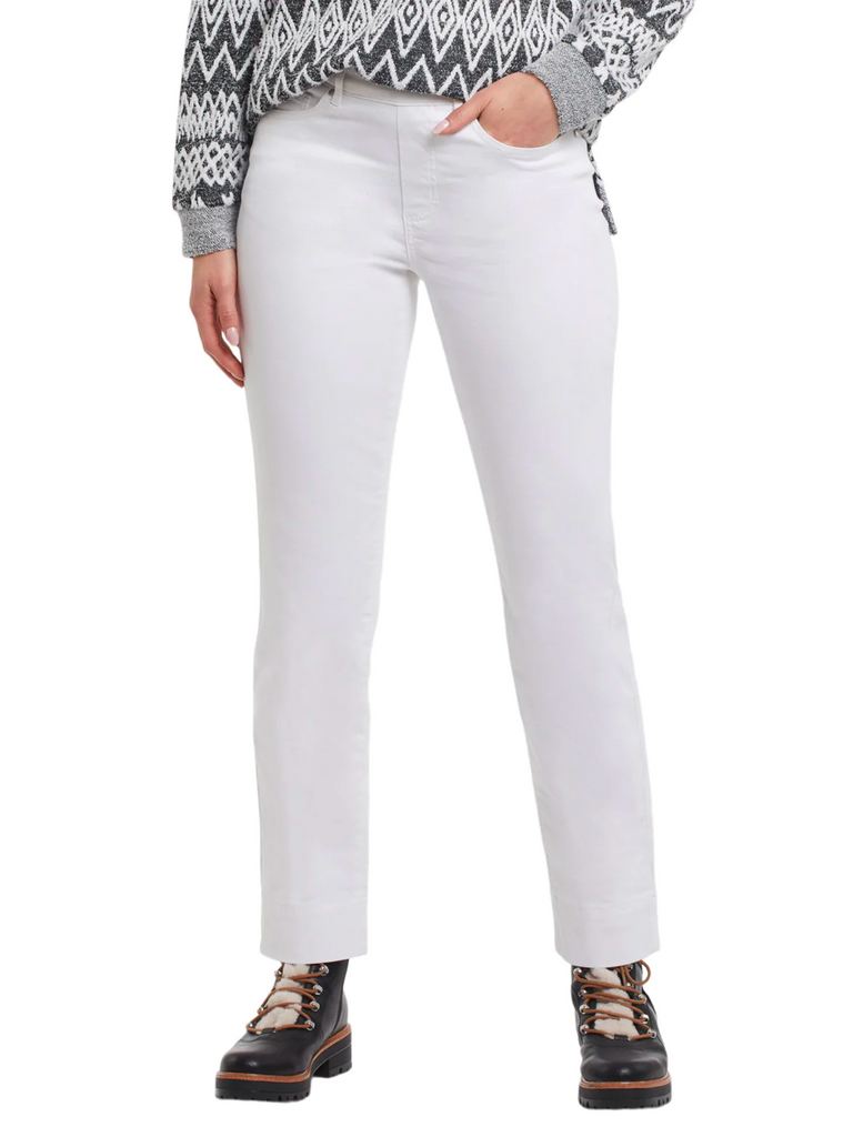 Tribal Fashion Pull On Stretch Denim Pant with 5 Pockets in Cream 10970 Official Tribal Fashion Canada Stockist Sydney Australia Online Buy Signature of Double Bay