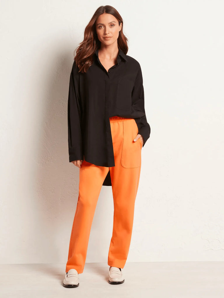 Mela Purdie Stockist Online Australia Relaxed Pocket Shirt Black 8101 Signature of Double Bay Tops Dresses Elegant Clothing