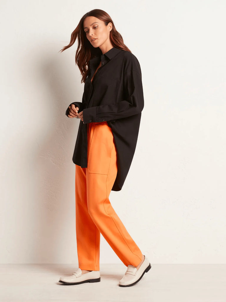 Mela Purdie Stockist Online Australia Relaxed Pocket Shirt Black 8101 Signature of Double Bay Tops Dresses Elegant Clothing