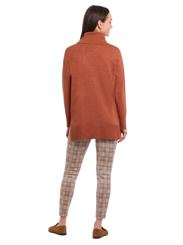 Long Sleeve Cowl Neck Tunic Sweater in Rust 11600 Official Tribal Fashion Canada Stockist Sydney Australia Online Buy Signature of Double Bay