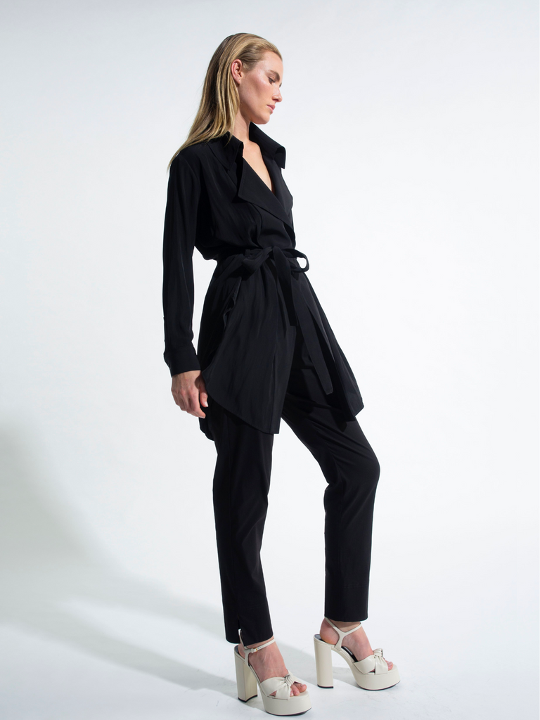 Nomad Trousers in Black 1768 Mela Purdie Stockist Online Australia Signature of Double Bay Tops Dresses Elegant Clothing