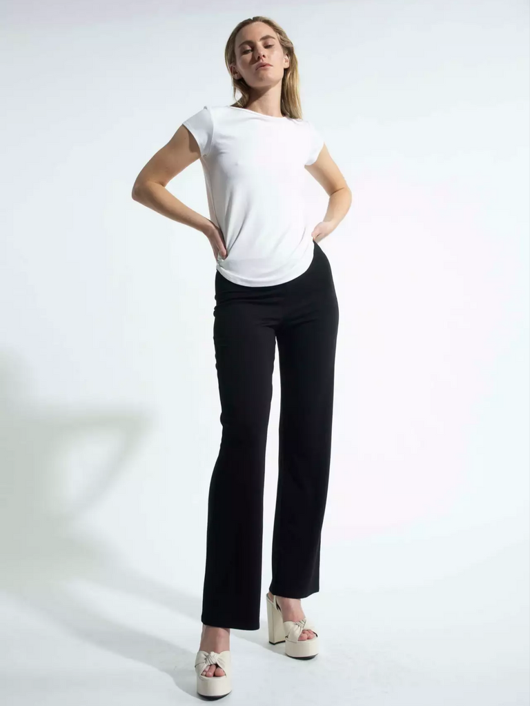 Mela Purdie Stockist Online Australia Long Pant in Black 100 Signature of Double Bay Tops Dresses Elegant Clothing