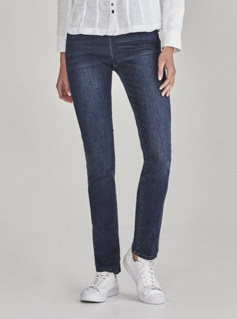 Verge Stockist Online Buy Verge Sydney Australia Buy High waist flattering Verge Double Bay Signature Verge Vanity Jean Indigo 41917XBT Blue Indigo