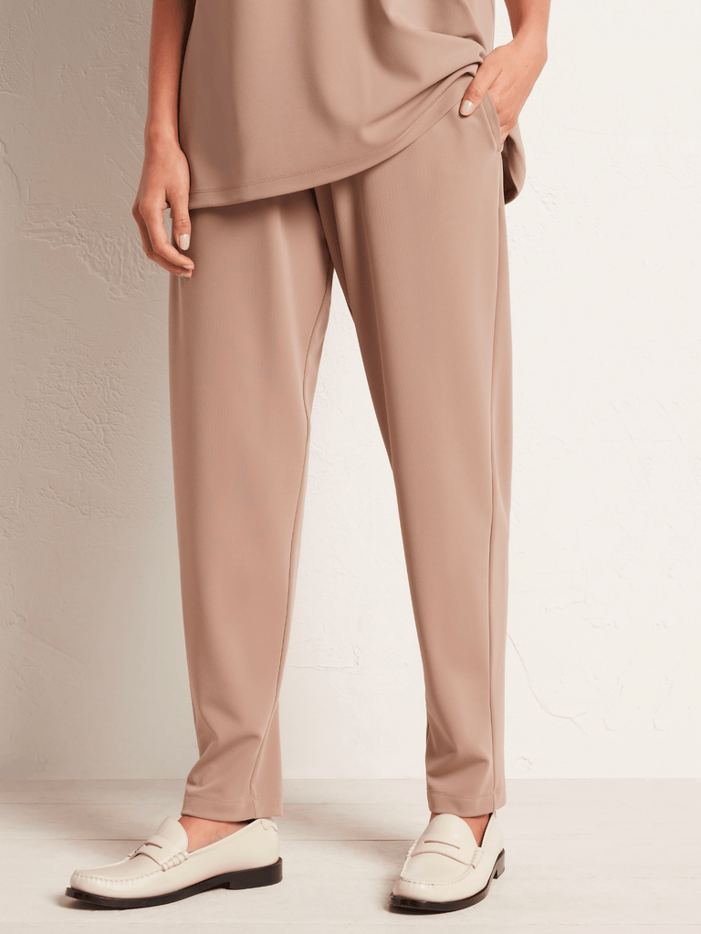 Mela Purdie Base Pant Tapered with Pockets in Sandy Beige 1655 Mela Purdie Stockist Online Australia Signature of Double Bay