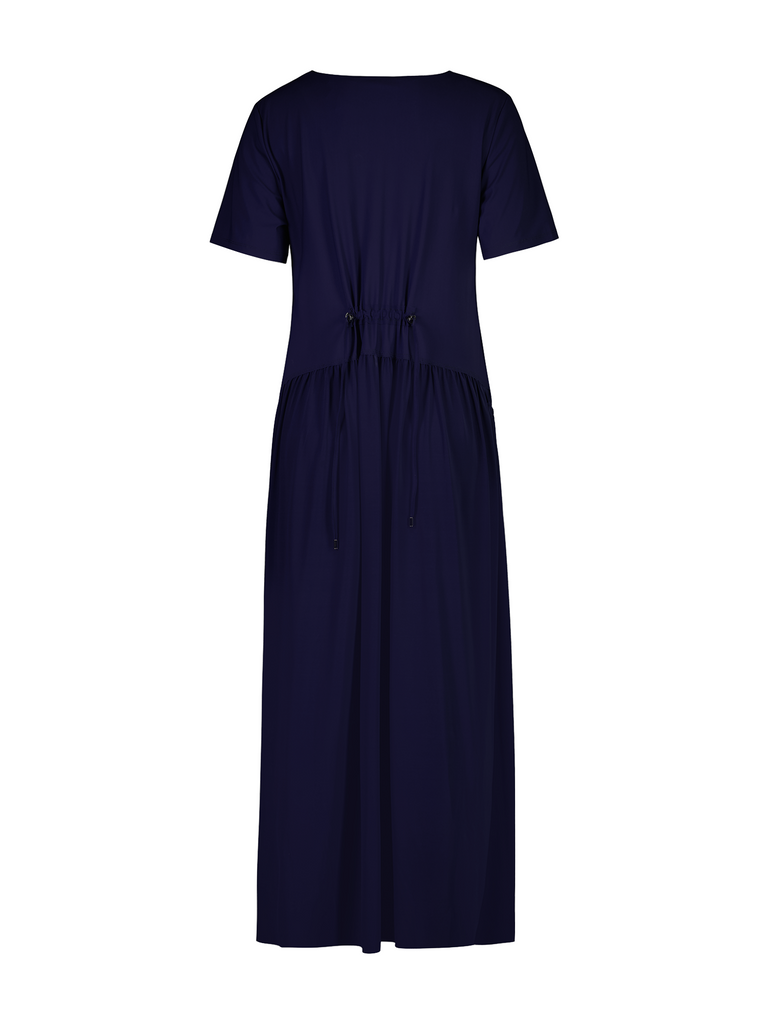 Arched Front Dress Navy 8683 Shop Paula Ryan online Signature of Double Bay fashion boutique official stockist womens mature fashion