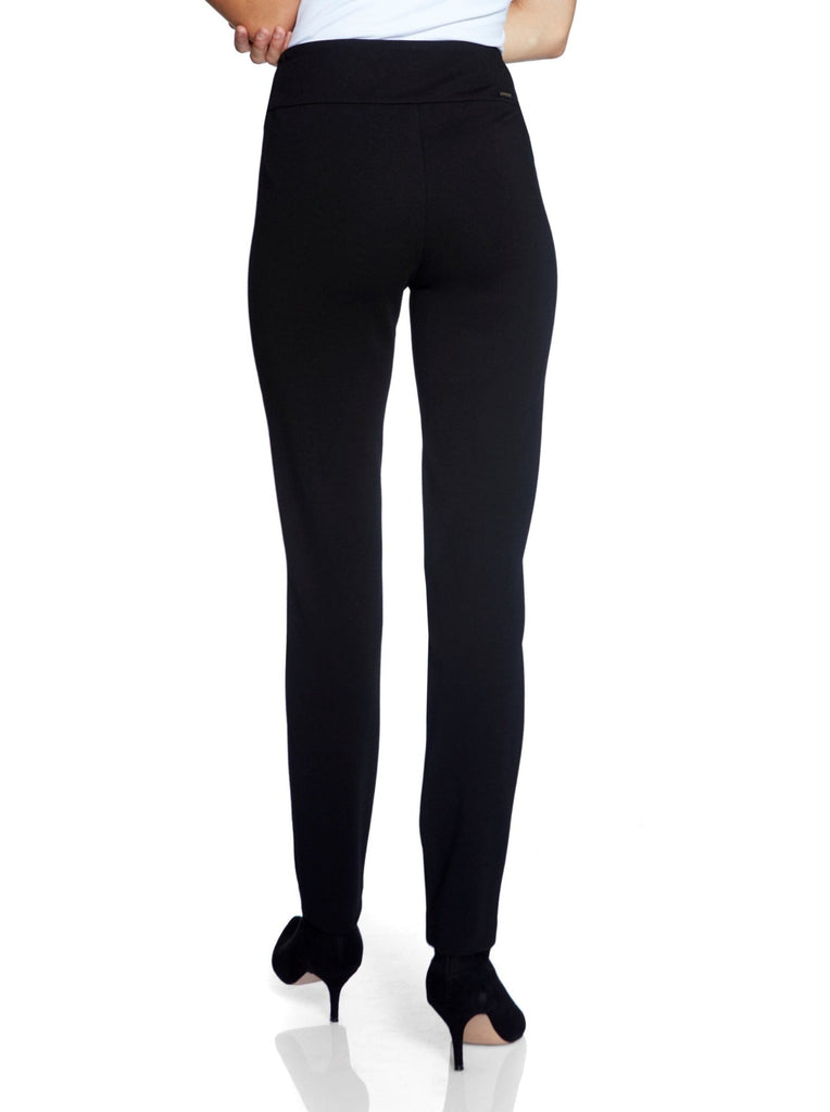 Navy Slim Leg Ponte Pant Narrow Waist Band 64746 Up Pants Tummy control stockist online Australia flattering body contouring shaping pants high rise waistband signature of double bay Sydney fashion