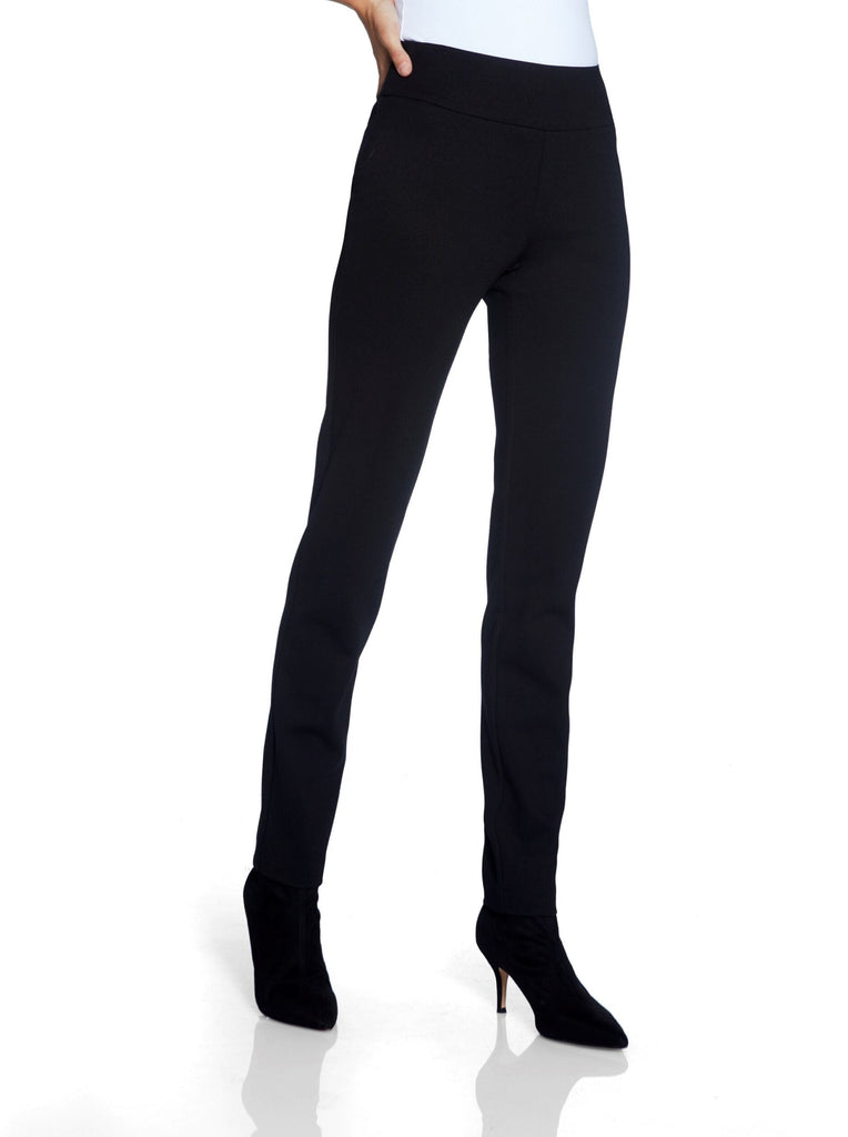 Navy Slim Leg Ponte Pant Narrow Waist Band 64746 Up Pants Tummy control stockist online Australia flattering body contouring shaping pants high rise waistband signature of double bay Sydney fashion