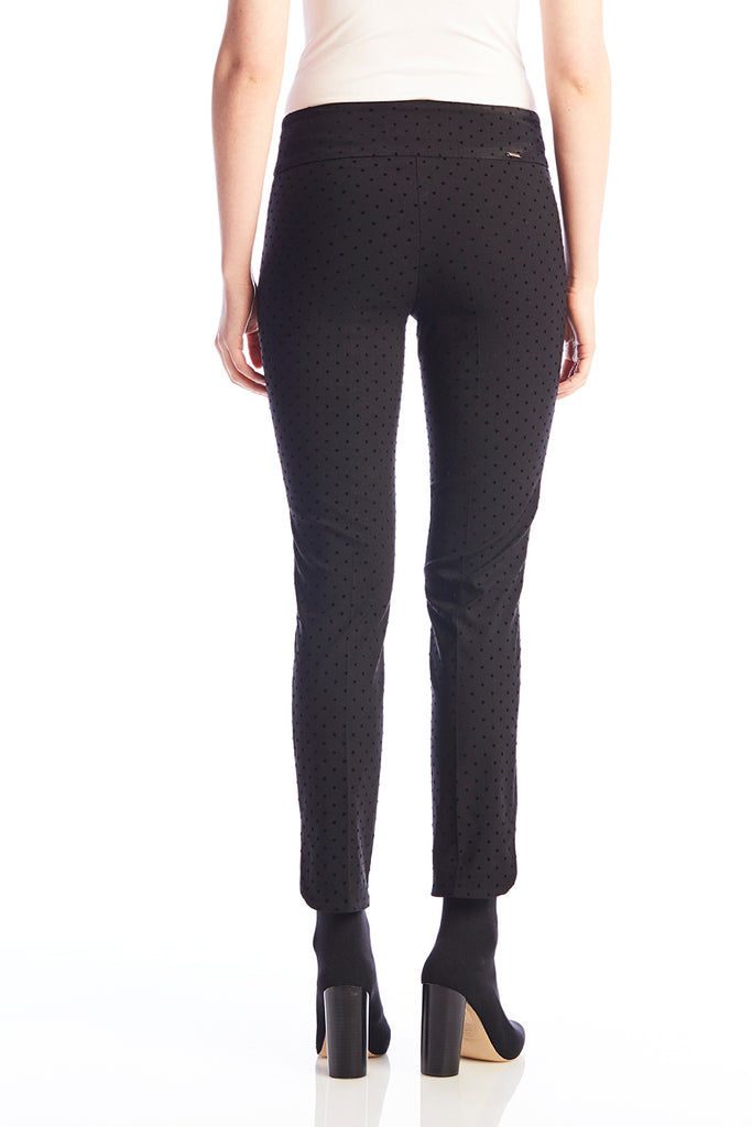 Buy Up! Up Pants Sydney Australia Online Buy Fashion Double Bay Up! Petal Slit Ankle Pants 28" Black Flock Dot 67026