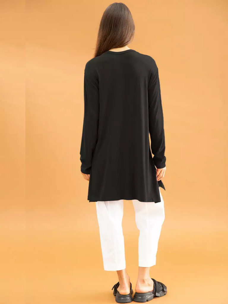 Mela Purdie Stockist Online Australia Flat Maxi Top in Black 8071 Signature of Double Bay Tops Dresses Elegant Clothing